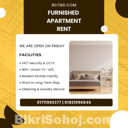Modern Furnished 2-Bed Apartment Rent in Baridhara,Dhaka